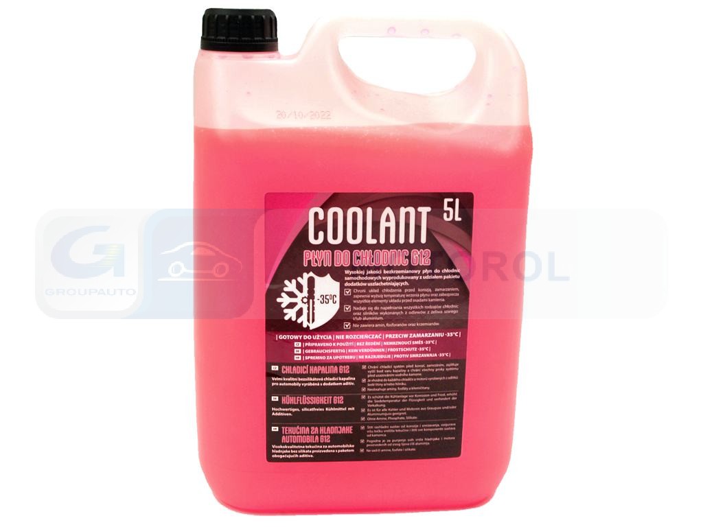Ilustracja COL 894515 COOLANT PLYN DO CHLODNIC COOLANT G12 5L CZERWONY