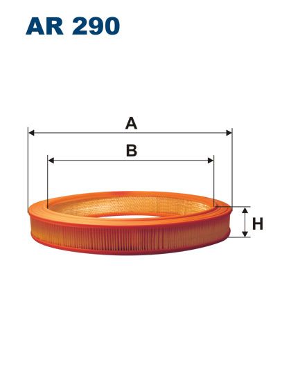 Ilustracja FTR AR290 FILTRON FILTR POWIETRZA DB W123 2.5 (!)