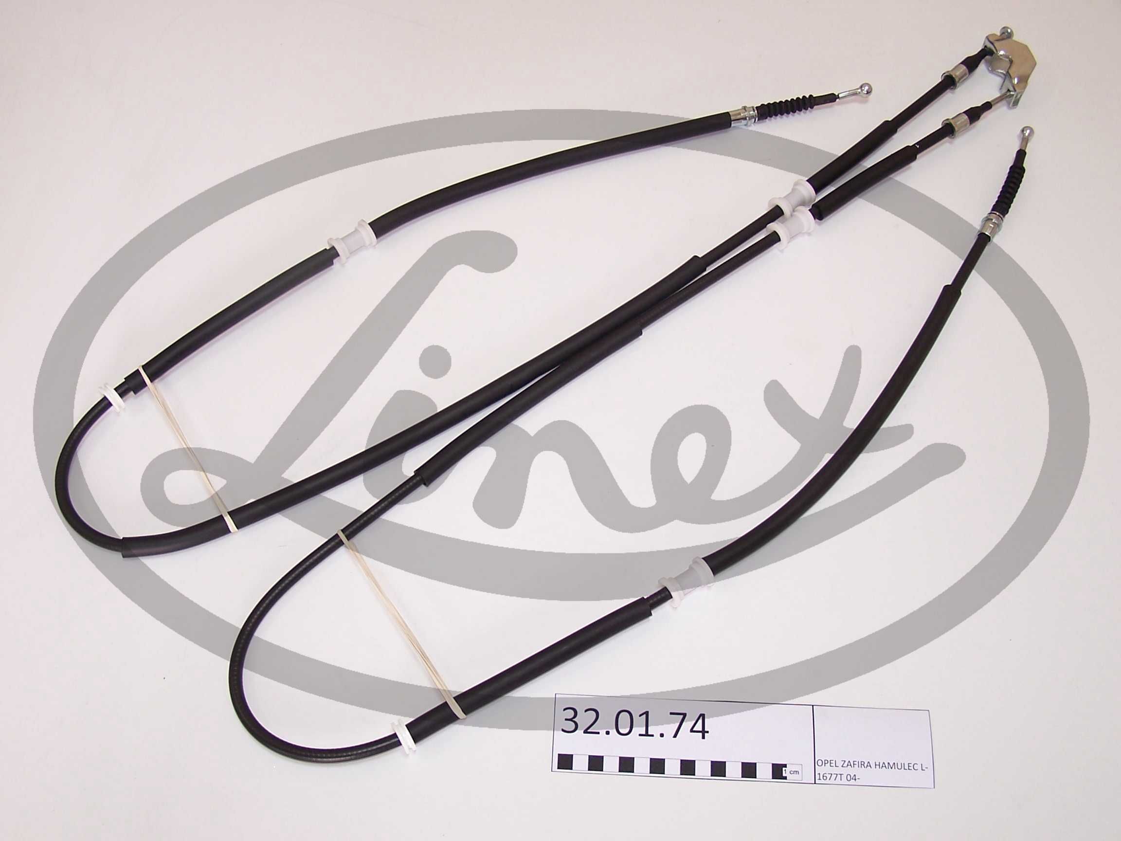 Ilustracja LIN 32.01.74 LINEX LINKA HAMULCA RĘCZNEGO OPEL