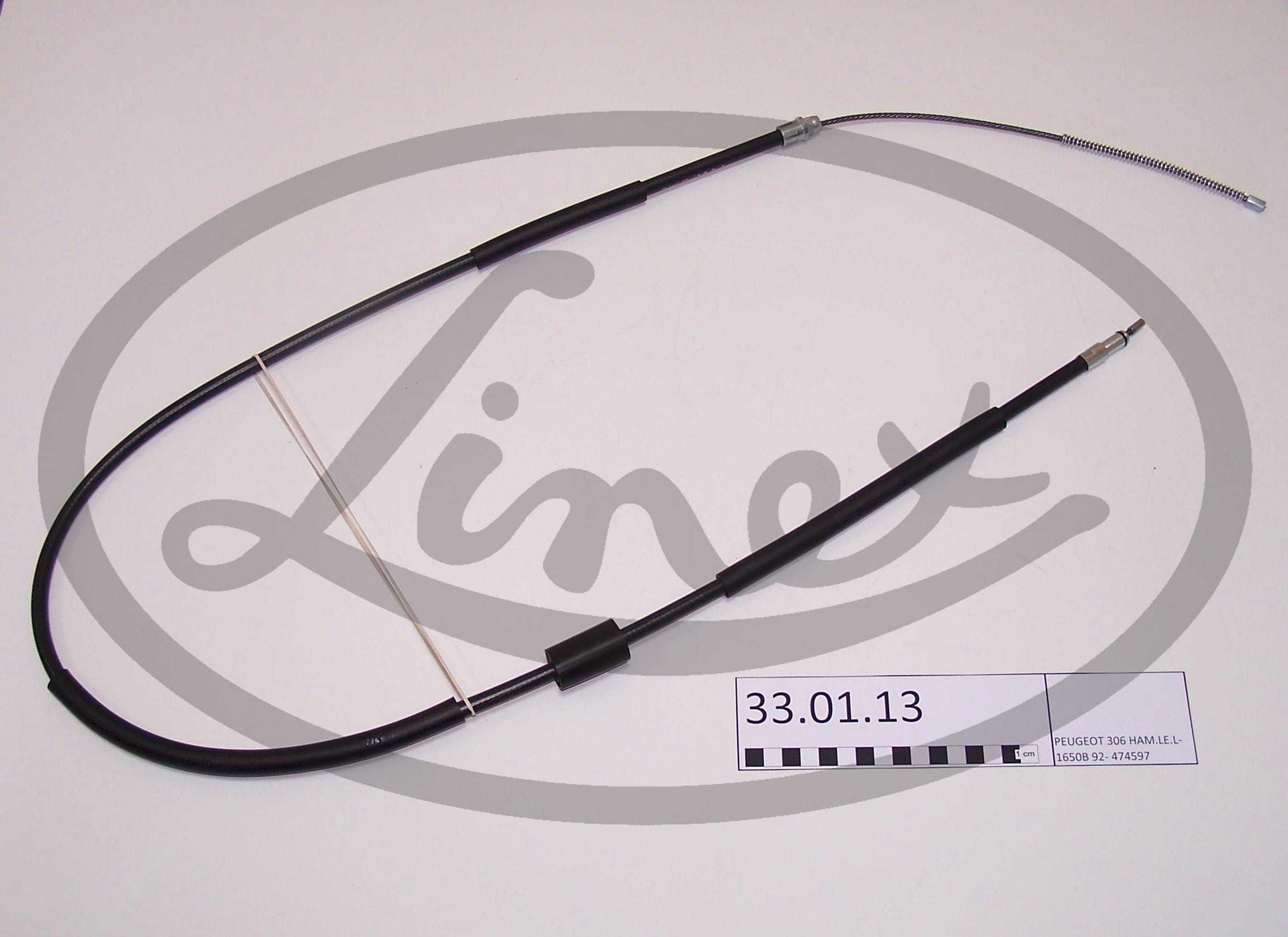 Ilustracja LIN 33.01.13 LINEX LINKA HAMULCA RĘCZNEGO PEUGEOT