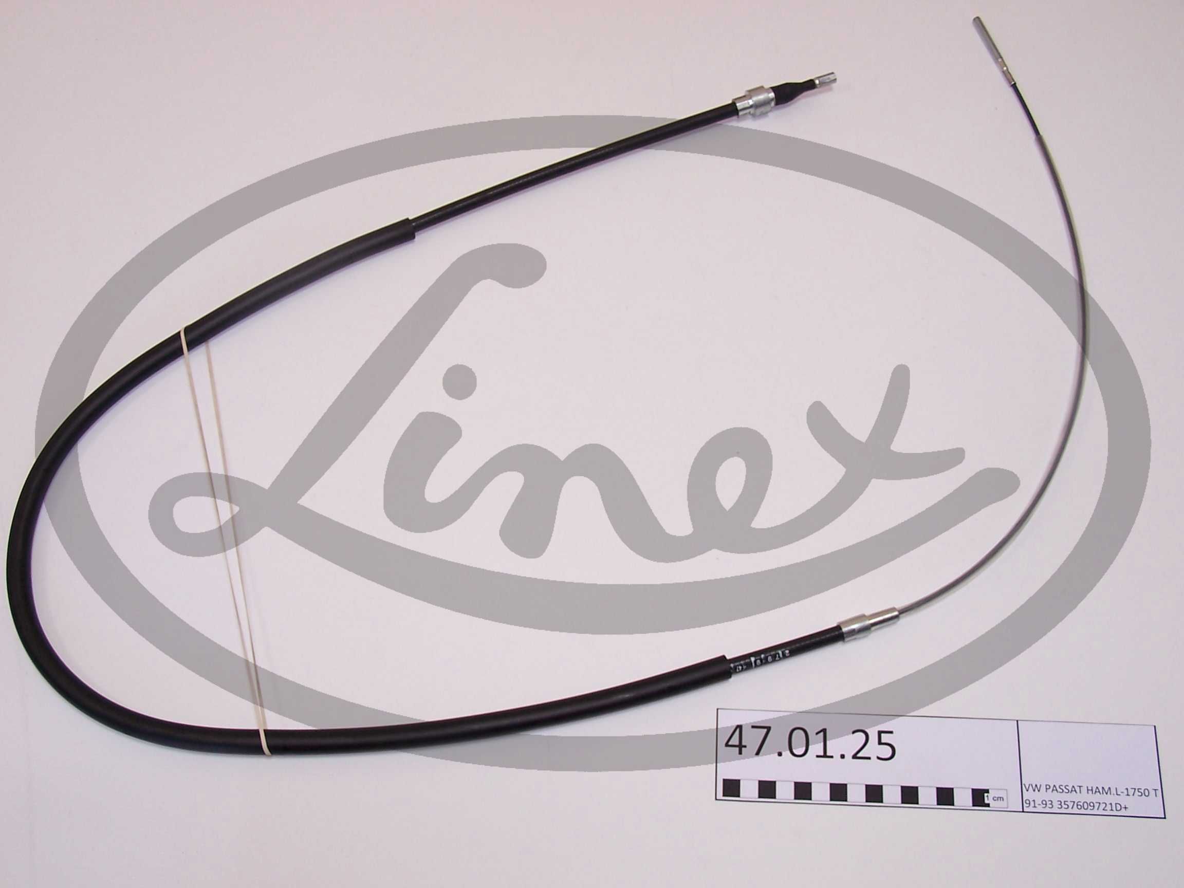 Ilustracja LIN 47.01.25 LINEX LINKA HAMULCA RĘCZNEGO VW