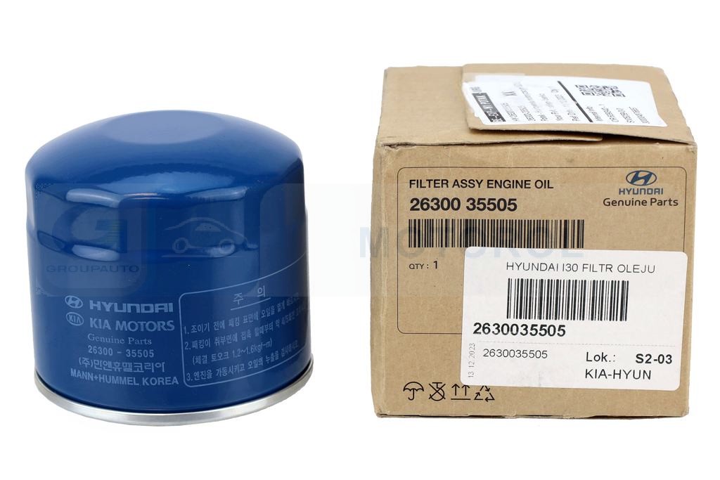Ilustracja KIA 2630035505 KIA FILTR OLEJU KIA HYUNDAI