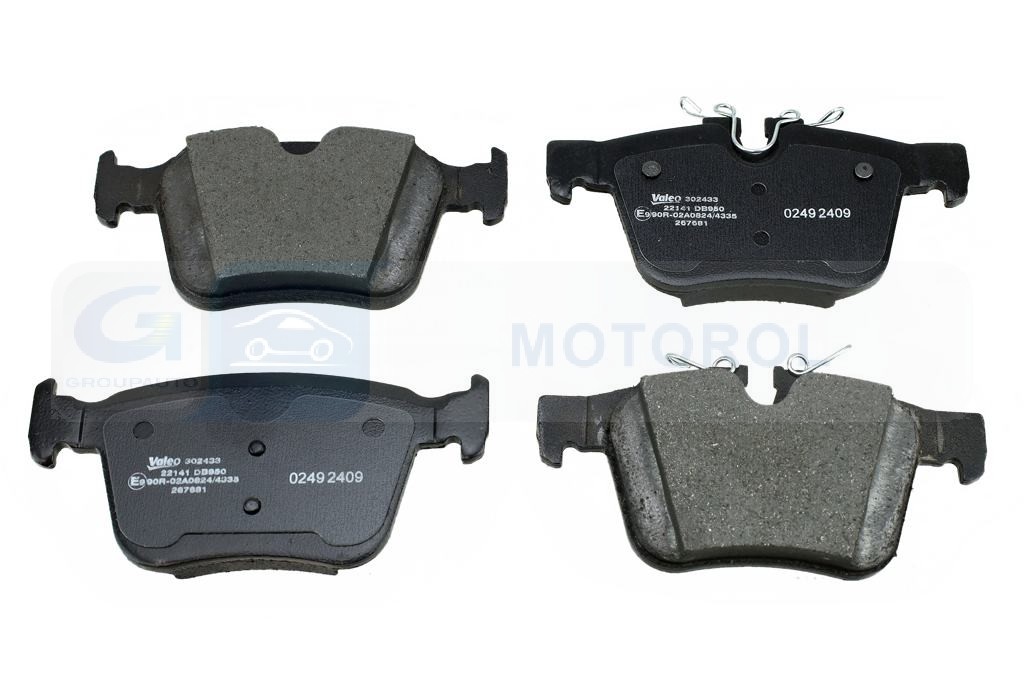 Ilustracja VAL 302433 VALEO KLOCKI HAMULC. LAND ROVER DISCOVERY SPORT 14- TYŁ (!)