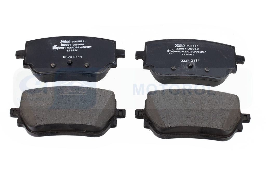 Ilustracja VAL 302551 VALEO KLOCKI HAMULC. MERCEDES W177 A-KLASA 18- TYŁ (!)