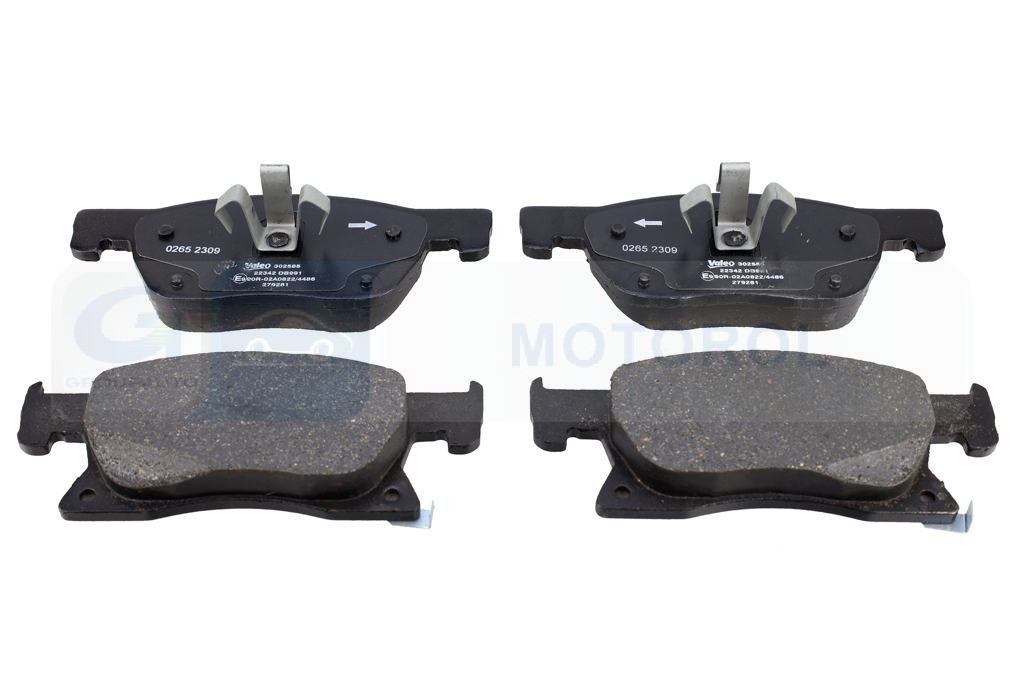 Ilustracja VAL 302585 VALEO KLOCKI HAMULC. OPEL ASTRA K 15- PRZÓD (!)