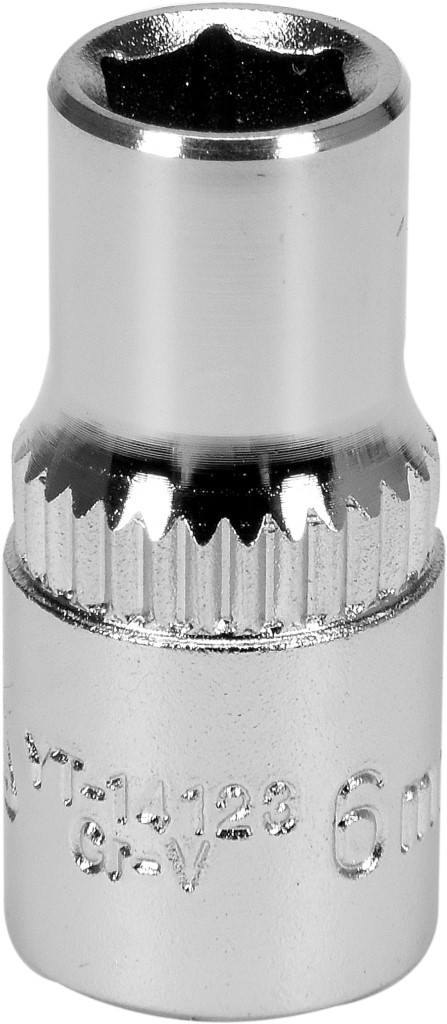 Ilustracja YAT YT-14123 YATO NASADKA 6MM 1/4 6-KAT. CV KROTKA