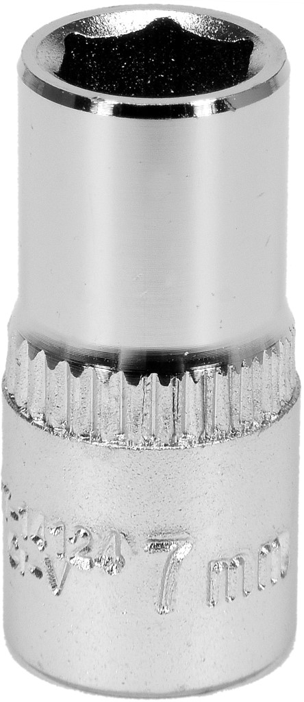 Ilustracja YAT YT-14124 YATO NASADKA 7MM 1/4 6-KAT. CV KROTKA